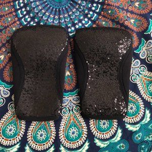 2Pood Knee Sleeves (Black Magic) Sequined